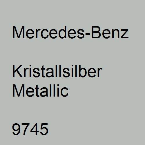 Mercedes-Benz, Kristallsilber Metallic, 9745.